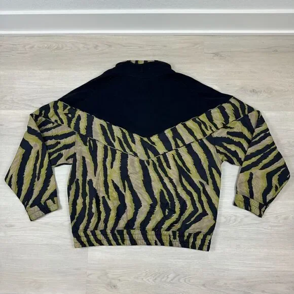 Free People Movement Walk the Line Pullover Womens Medium Olive Green Tiger NEW - Picture 4 of 5